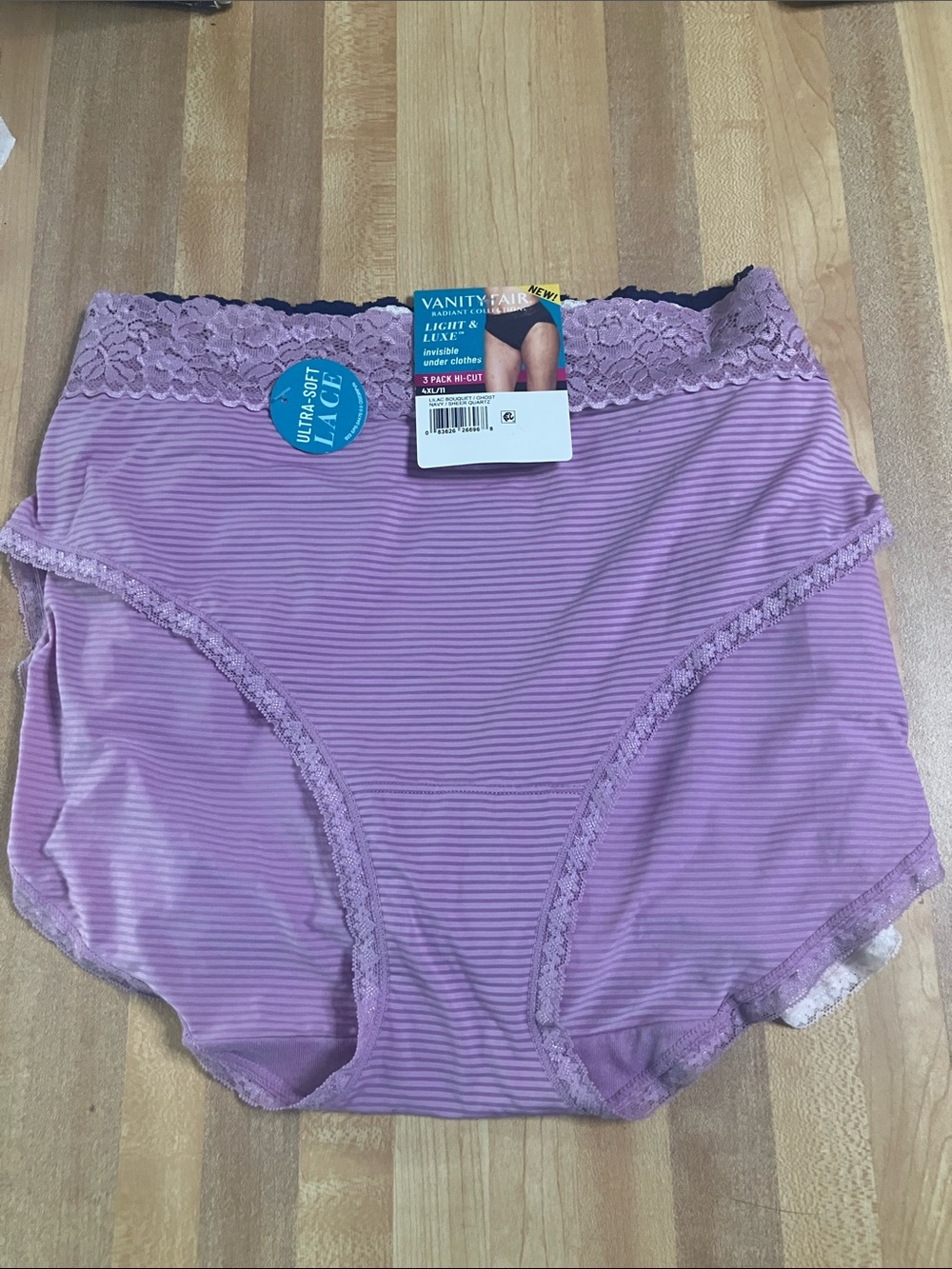 Vanity Fair Radiant Collection Light & Luxe 4XL / 11 Hi Cut Panties